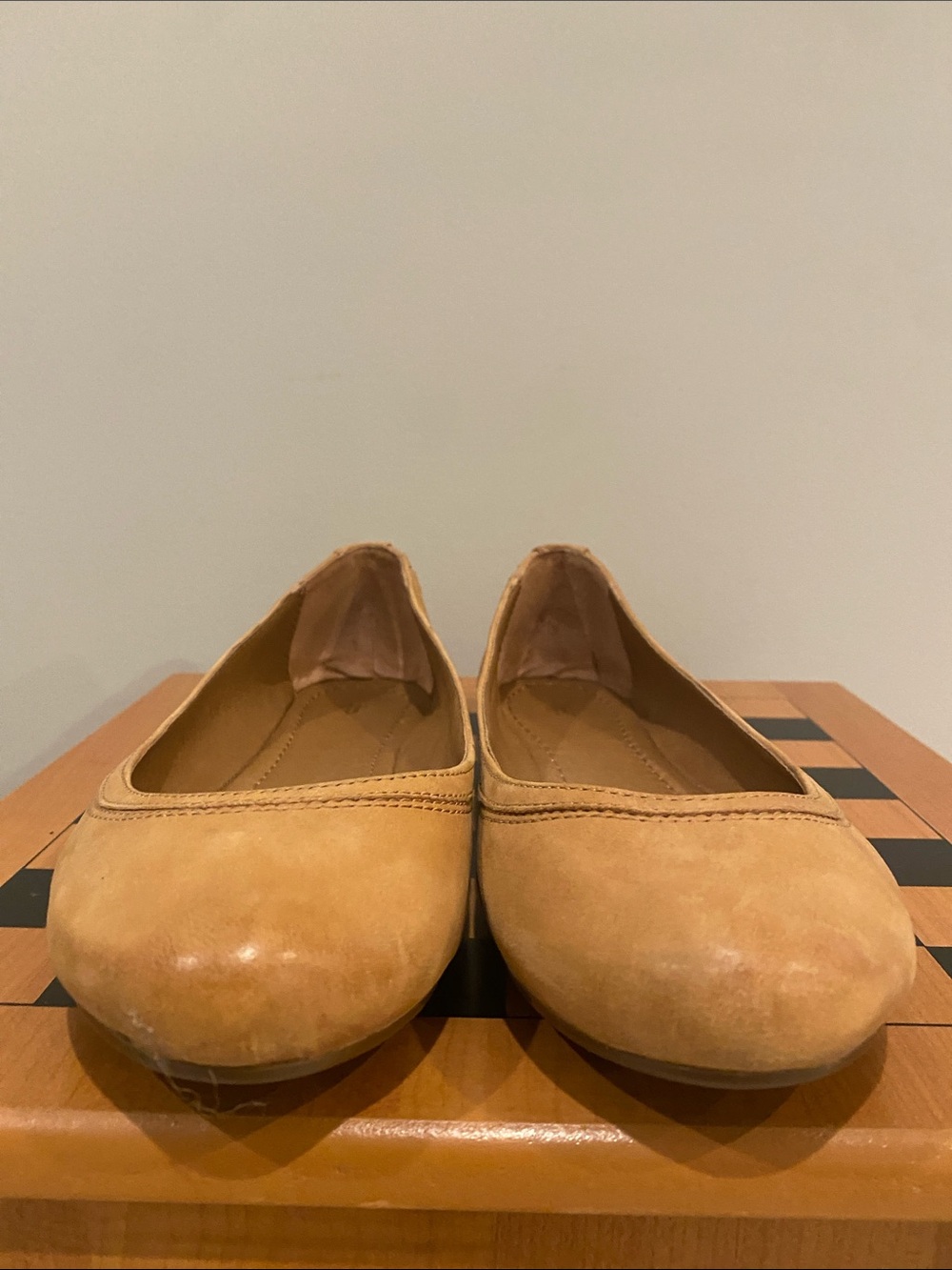 Frye Tan Leather Ballet Flats - Picture 5 of 13